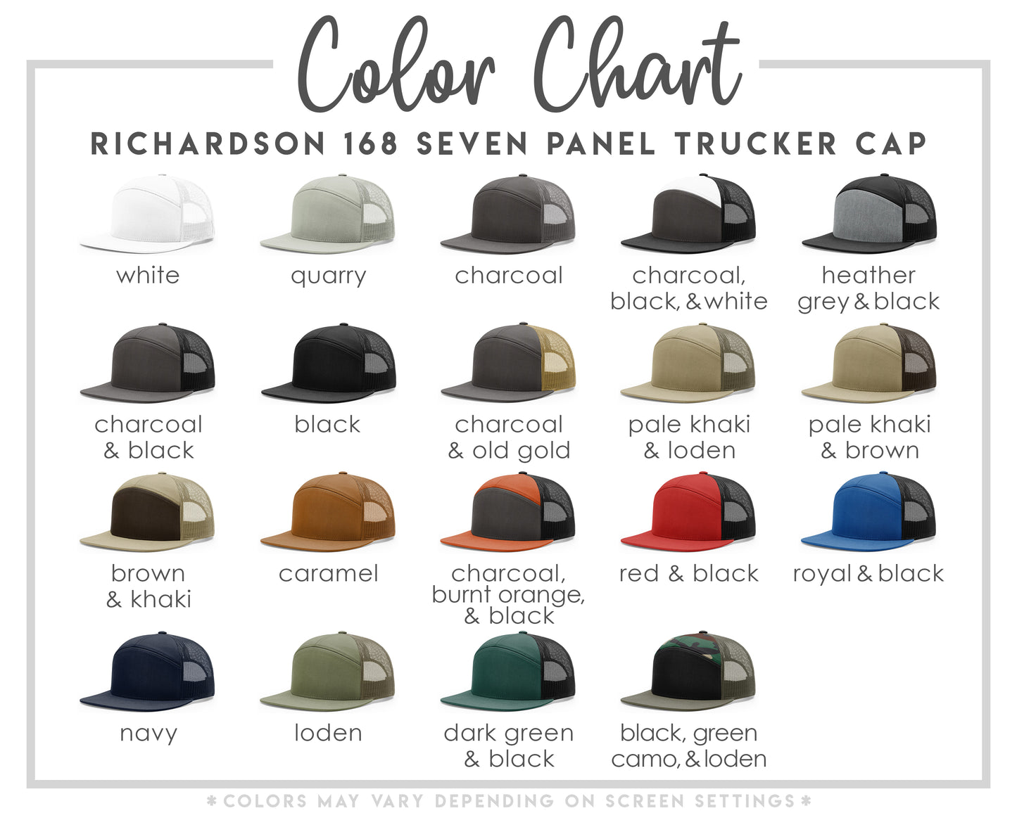 Richardson 168 Seven Panel Truck Hat