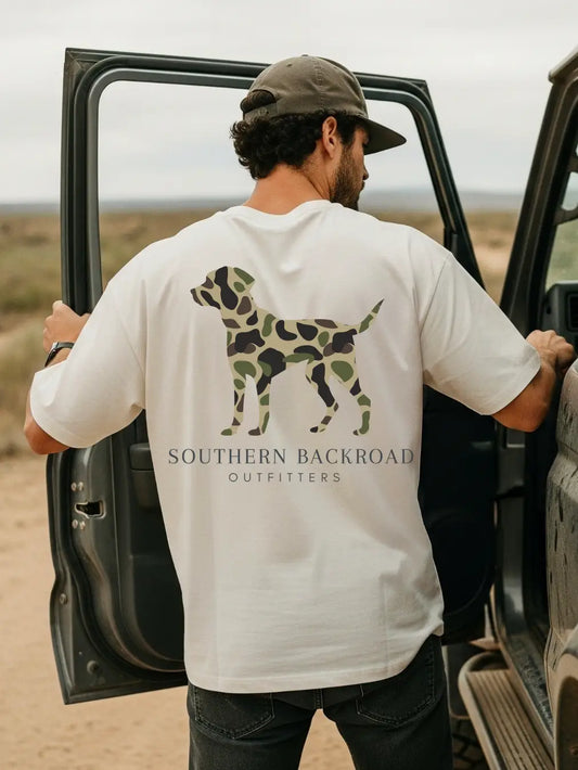 Camo Dog Southern Backroad Outfitters Men Shirt