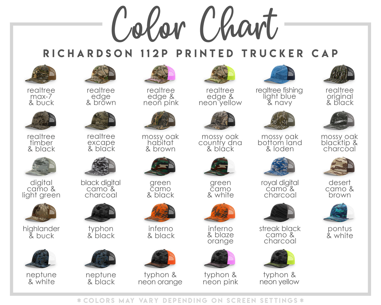 Richardson 112P Printed Trucker Hat