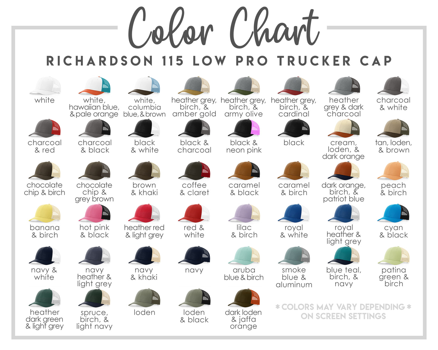 Richardson 115 Low Pro Trucker Cap