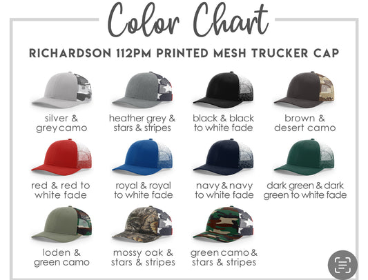 Richardson 112PM Printed Mesh Trucker Hat